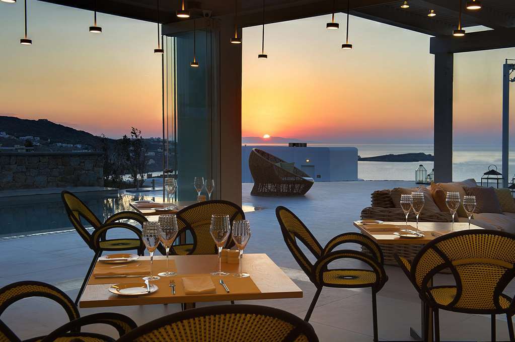 Готель Myconian Naia Mykonos Town Ресторан фото